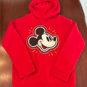 Disney Red Hoodie with Mickey Mouse Graphic